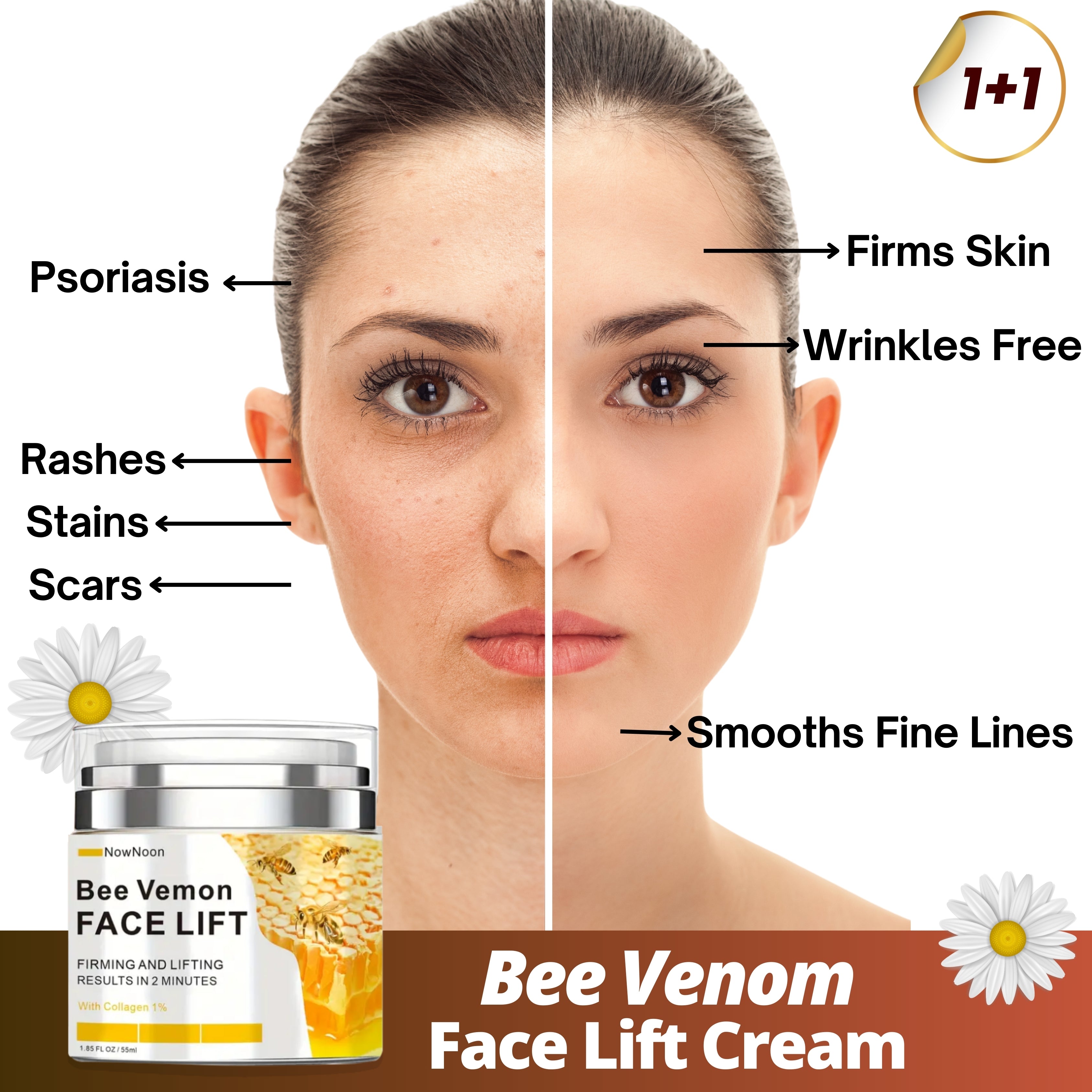 PureLift™ - Bee Vemon Instant Face Lift Cream (Buy 1 Get 1 Free🔥🔥)