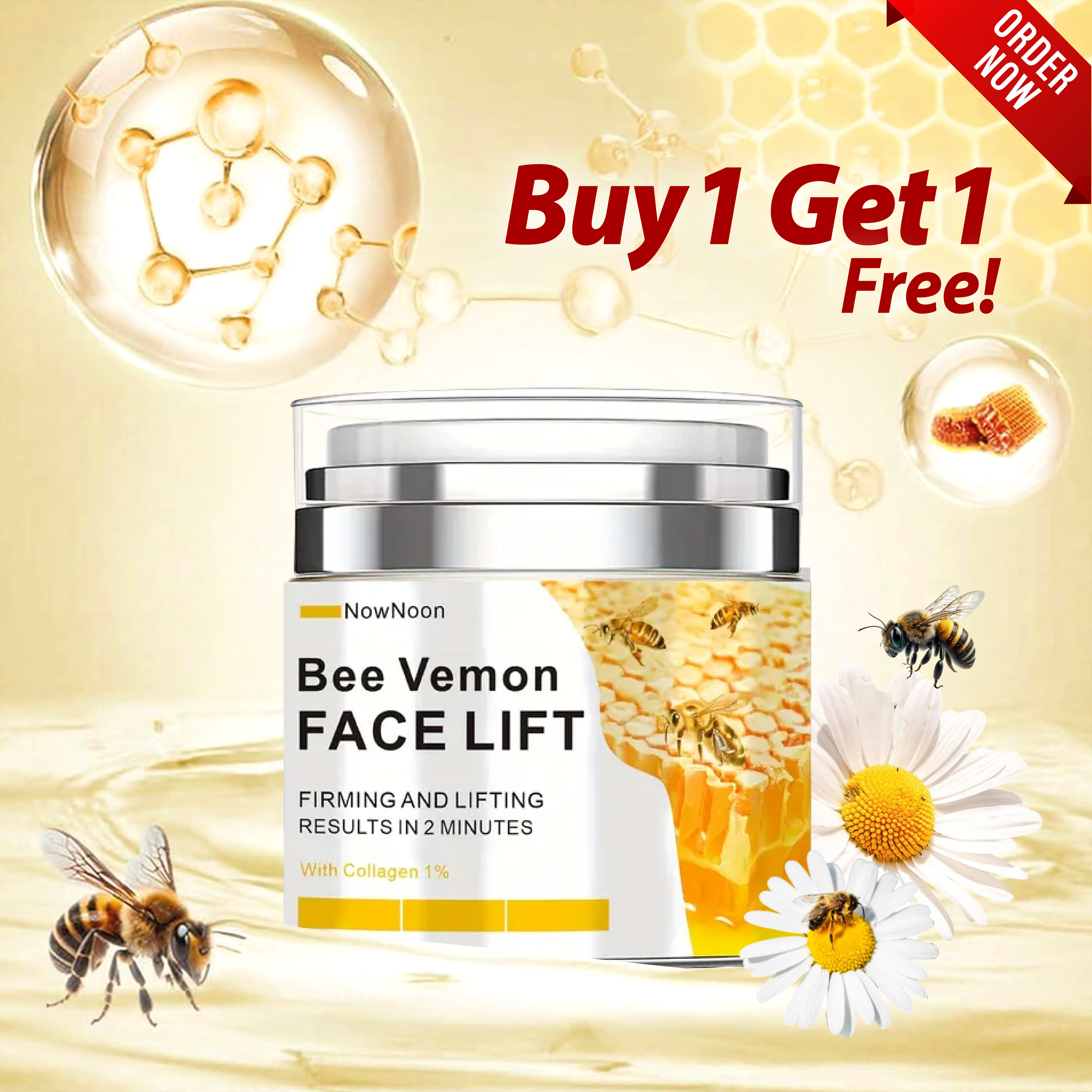 PureLift™ - Bee Vemon Instant Face Lift Cream (Buy 1 Get 1 Free🔥🔥)