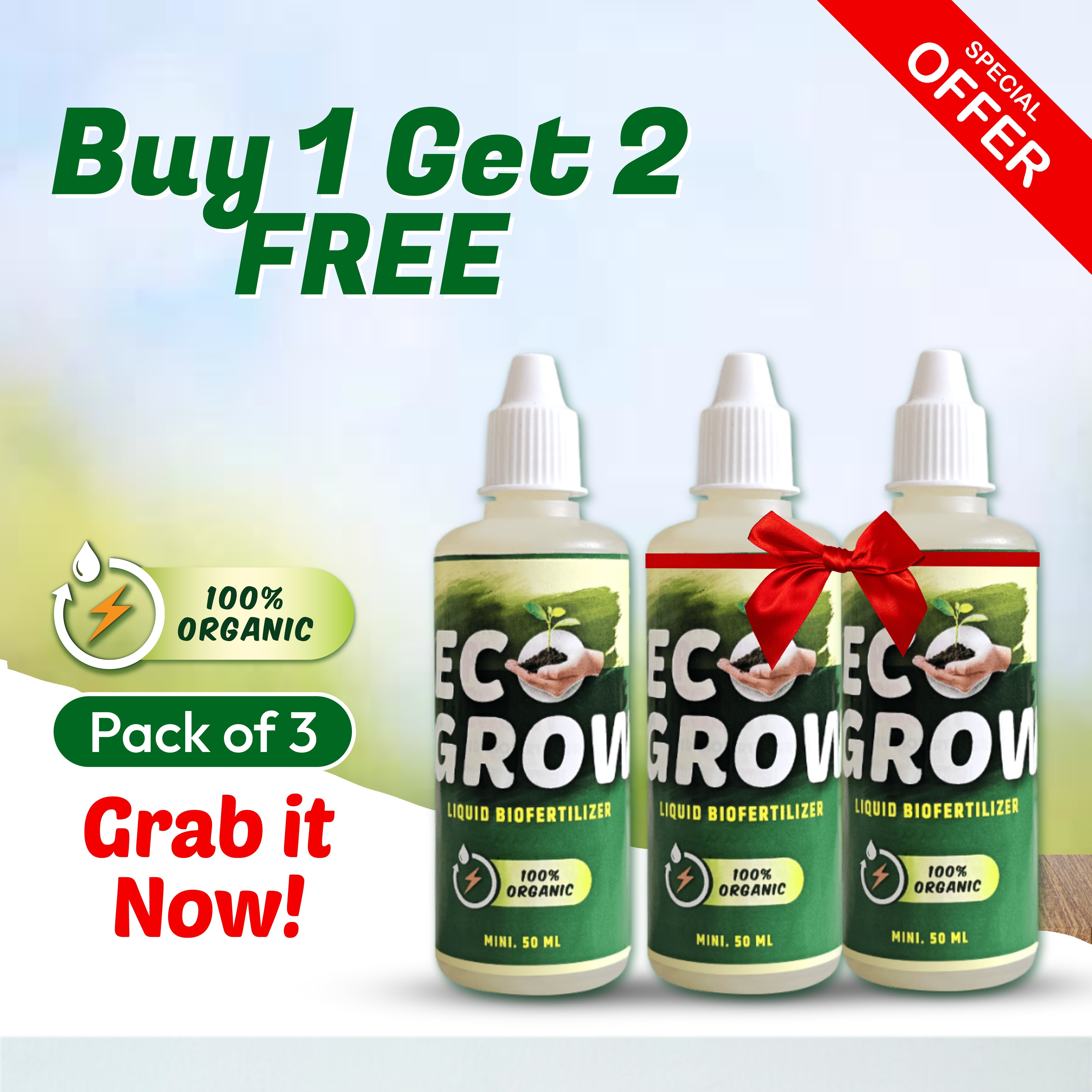 GreenBoost™ - 100% Organic Biofertilizer™ | BUY 1 GET 2 FREE 🔥