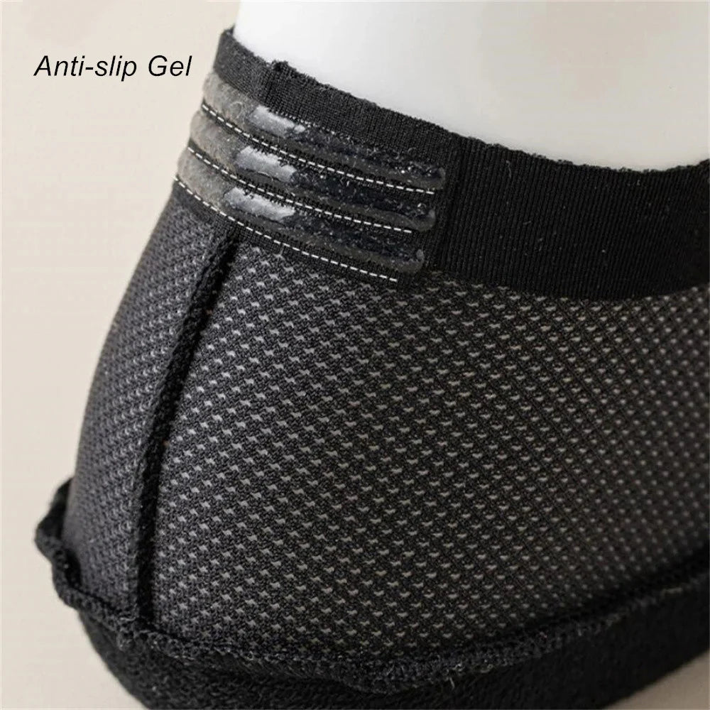 Breathable 6-Pack Invisible Ice-Silk Mesh Socks for Men – Stay Cool, Comfortable, and Secure with Non-Slip Grip!