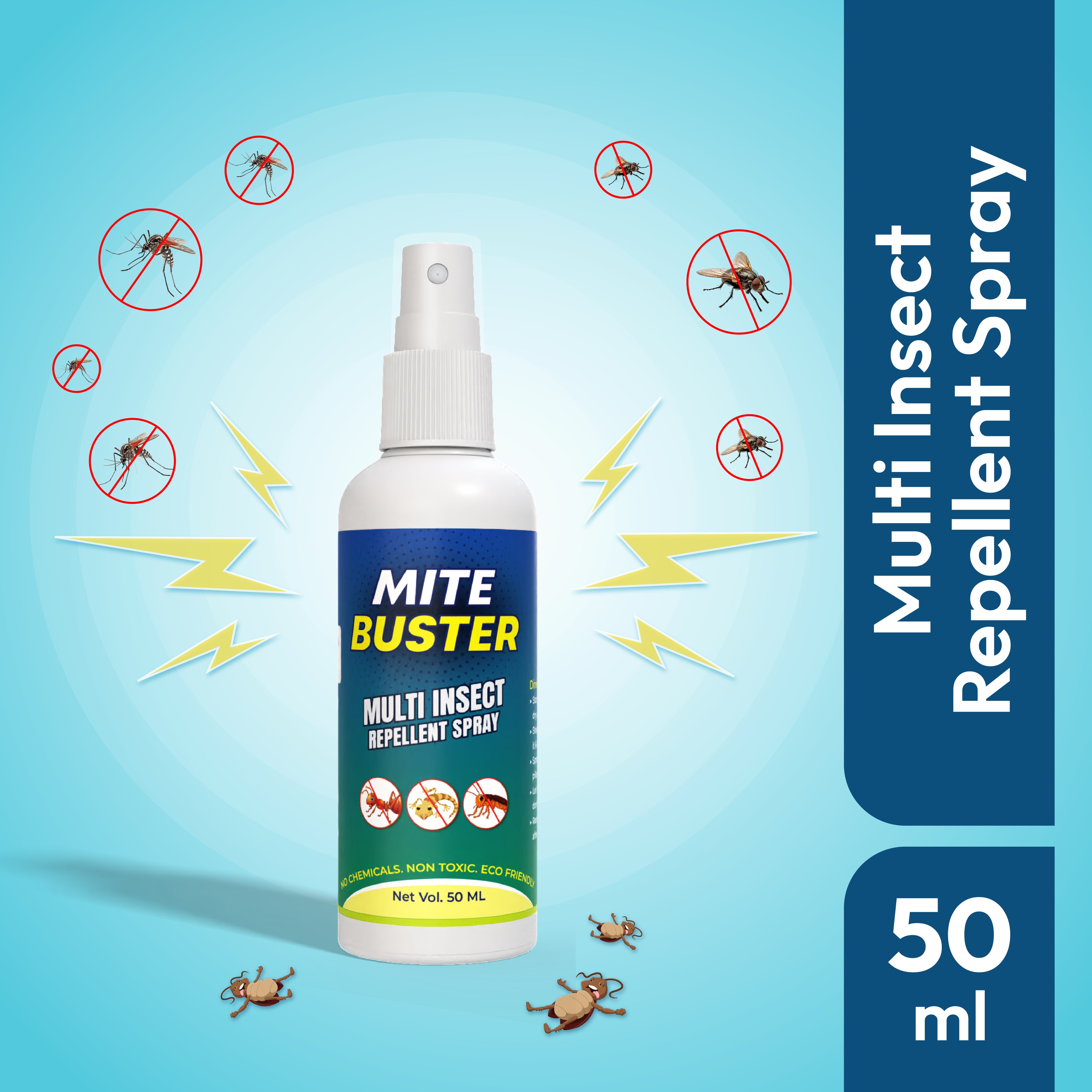 MiteBuster™ Spray – Ultimate Ant, Cockroach, Bed Bugs, Spider Killer 🪲✨